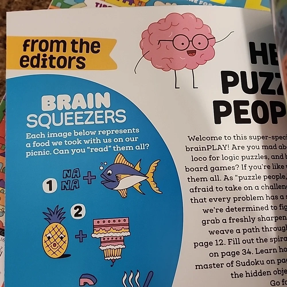 Brain Play magazine Highlights puzzle book - Picture 2 of 3